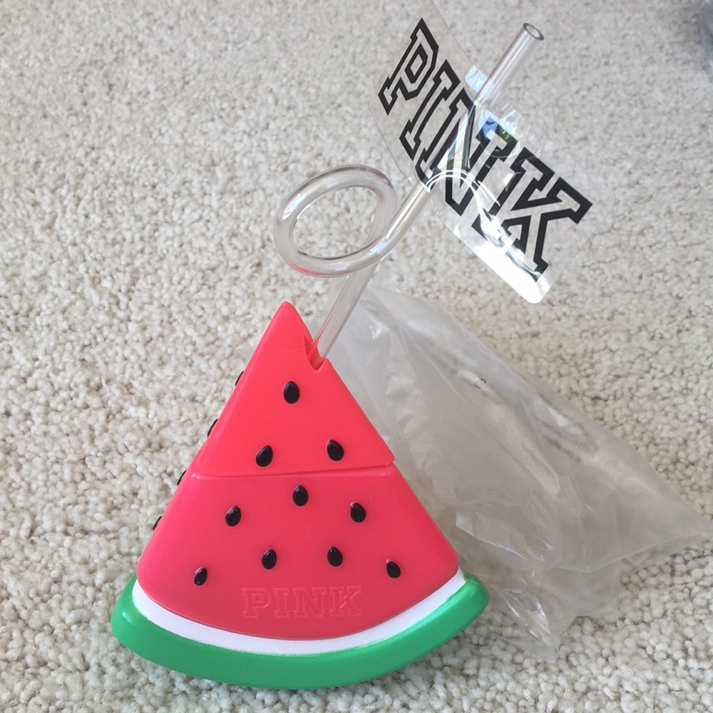 NWT: VS PINK watermelon cup / water bottle